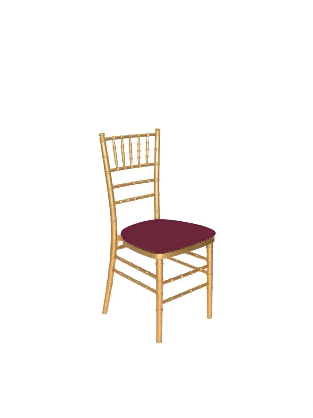 Burgundy Chiavari Seat Pad Cover - Spandex Stretch